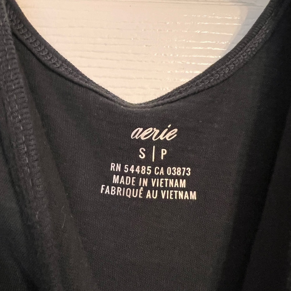aerie Black Sleeveless Jumpsuit - Picture 7 of 8